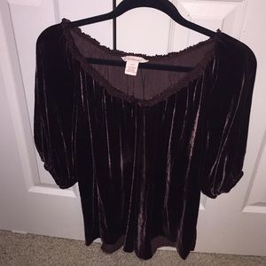 Velvet top